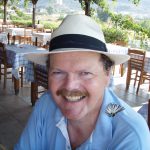 Breakfast with a butterfly, Zakynthos.